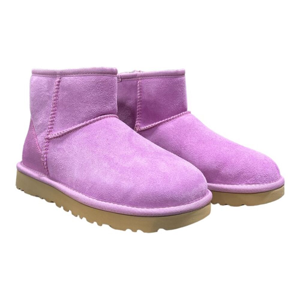 UGG Women's Classic Mini II Slip On Sheepskin Ankle Winter Boot - Wildflower